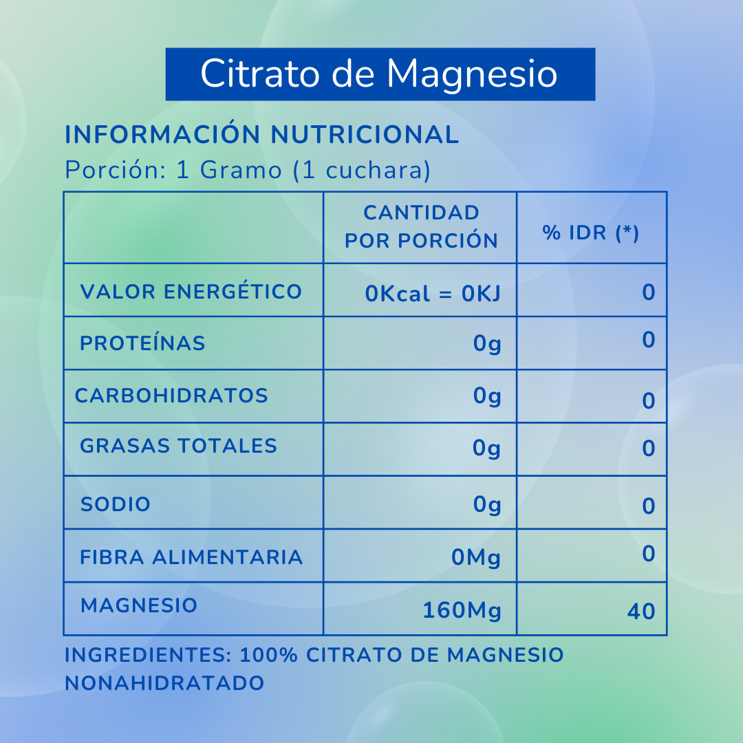 Citrato de Magnesio 500g